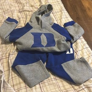Duke kids sweatshirt and sweatpants